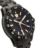 Versace Univers Quartz Black Dial Black Steel Strap Watch for Men - VEBK00618 Authentic Buy Shop Now