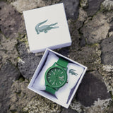 Lacoste 12.12 Green Dial Green Silicone Strap Watch for Men - 2010985 Authentic Buy Shop Now