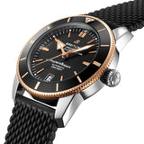 Breitling Superocean Heritage II B20 42mm Black Dial Black Mesh Bracelet Mens Watch - UB2010121B1S1 Authentic Buy Shop Now