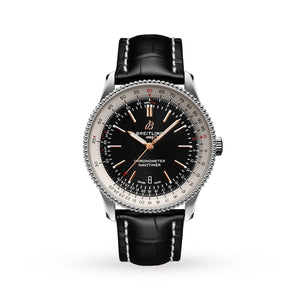 Breitling Navitimer 1 Automatic 41mm Black Dial Black Leather Strap Mens Watch - A17326211B1P1 Authentic Buy Shop Now