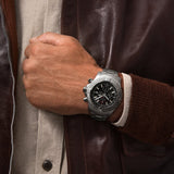 Breitling Super Avenger Chronograph 48 Black Dial Silver Steel Strap Watch for Men - A13375101B1A1 Authentic Buy Shop Now