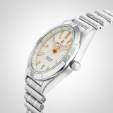 Breitling Chronomat Automatic 36 White Dial Silver Steel Strap Watch for Women - A10380101A2A1 Authentic Buy Shop Now
