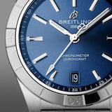 Breitling Chronomat Automatic 36 Blue Dial Silver Steel Strap Watch for Women - A10380101C1A1 Authentic Buy Shop Now