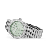 Breitling Chronomat Automatic 36 Diamonds Green Dial Two Tone Steel Strap Watch for Women - A10380591L1A1 Authentic Buy Shop Now