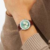 Breitling Navitimer B01 Chronograph 41 Green Dial Brown Leather Strap Watch for Men - AB0139211L1P1 Authentic Buy Shop Now