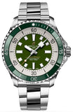 Breitling Superocean Automatic 44mm Navy Green Dial Green Rubber Strap Watch for Men - A17376A31L1A1 Authentic Buy Shop Now