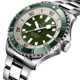 Breitling Superocean Automatic 44mm Navy Green Dial Green Rubber Strap Watch for Men - A17376A31L1A1 Authentic Buy Shop Now