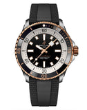 Breitling Superocean Automatic 42mm 18K Red Gold & Black Dial Black Rubber Strap Watch for Men - U17375211B1S1 Authentic Buy Shop Now