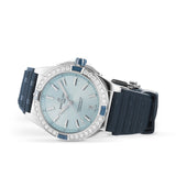 Breitling Super Chronomat Automatic 38 Diamonds Blue Dial Blue Rubber Strap Watch for Women - A17356531C1S1 Authentic Buy Shop Now