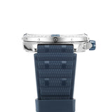 Breitling Super Chronomat Automatic 38 Diamonds Blue Dial Blue Rubber Strap Watch for Women - A17356531C1S1 Authentic Buy Shop Now