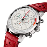 Breitling Top Time B01 Ford Thunderbird White Dial Red Leather Strap Watch for Men - AB01766A1A1X1 Authentic Buy Shop Now