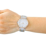 Guess Park Ave Silver Dial Two Tone Steel Strap Watch for Women - W0636L1 Authentic Buy Shop Now