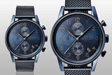 Hugo Boss Navigator Chronograph Blue Dial Blue Mesh Bracelet Watch for Men - 1513538 Authentic Buy Shop Now