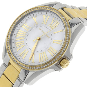 Michael Kors Kacie Three Hand Silver Dial Two Tone Steel Strap Watch for Women - MK6931 Authentic Buy Shop Now