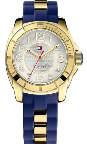 Tommy Hilfiger White Dial Two Tone Steel Strap Watch for Women - 1781307 Authentic Buy Shop Now