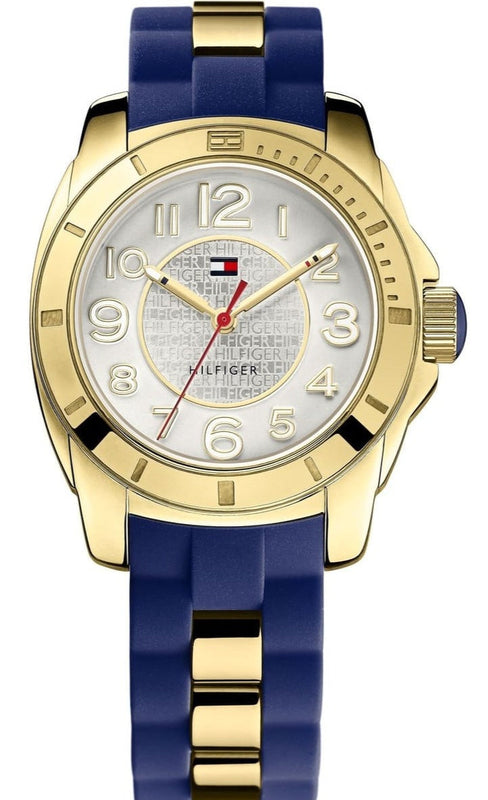 Tommy Hilfiger White Dial Two Tone Steel Strap Watch for Women - 1781307 Authentic Buy Shop Now