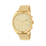 Tommy Hilfiger Mia Gold Dial Gold Mesh Bracelet Watch for Women - 1781488 Authentic Buy Shop Now