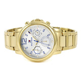 Tommy Hilfiger Claudia White Dial Gold Steel Strap Watch for Women - 1781742 Authentic Buy Shop Now