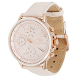 Tommy Hilfiger Carly Cream Dial Cream Leather Strap Watch for Women -1781789 Authentic Buy Shop Now