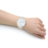 Tommy Hilfiger Carly Silver Dial Cream Leather Strap Watch for Women - 1781790 Authentic Buy Shop Now