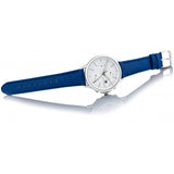 Tommy Hilfiger Carly Silver Dial Blue Leather Strap Watch for Women - 1781791 Authentic Buy Shop Now