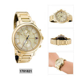 Tommy Hilfiger Claudia Gold Dial Gold Steel Strap Watch for Women - 1781821 Authentic Buy Shop Now