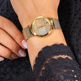 Tommy Hilfiger Lynn Quartz Gold Dial Gold Mesh Bracelet Watch For Women - 1781867 Authentic Buy Shop Now