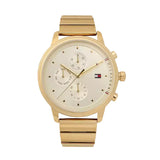 Tommy Hilfiger Blake White Dial Gold Steel Strap Watch for Women - 1781905 Authentic Buy Shop Now