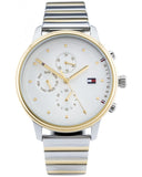 Tommy Hilfiger Blake Silver Dial Two Tone Steel Strap Watch for Women - 1781908 Authentic Buy Shop Now