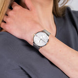Tommy Hilfiger Jenna Quartz Silver Dial Silver Mesh Bracelet Watch For Women - 1781942 Authentic Buy Shop Now