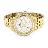 Tommy Hilfiger Ari Multifunction Diamonds Silver Dial Gold Steel Strap Watch for Women - 1781977 Authentic Buy Shop Now