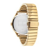 Tommy Hilfiger Brooke Black Dial Gold Steel Strap Watch for Women - 1782019 Authentic Buy Shop Now
