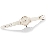 Tommy Hilfiger Brooke Quartz White Dial Cream Leather Strap Watch for Women - 1782022 Authentic Buy Shop Now