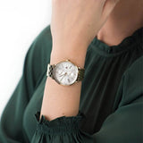 Tommy Hilfiger Jenna Quartz White Dial Gold Steel Strap Watch for Women - 1782069 Authentic Buy Shop Now