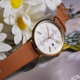 Tommy Hilfiger Jenna Quartz White Dial Brown Leather Strap Watch for Women - 1782073 Authentic Buy Shop Now