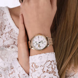 Tommy Hilfiger Whitney Chronograph Quartz Mother of Pearl White Dial Gold Steel Strap Watch For Women - 1782121 Authentic Buy Shop Now