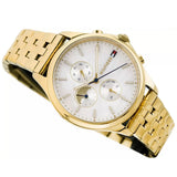 Tommy Hilfiger Whitney Chronograph Quartz Mother of Pearl White Dial Gold Steel Strap Watch For Women - 1782121 Authentic Buy Shop Now
