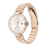 Tommy Hilfiger Angela Quartz White Dial Rose Gold Steel Strap Watch for Women - 1782124 Authentic Buy Shop Now
