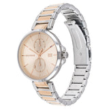 Tommy Hilfiger Angela Chronograph Pink Dial Two Tone Steel Strap Watch for Women - 1782127 Authentic Buy Shop Now