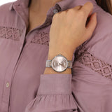 Tommy Hilfiger Angela Chronograph Pink Dial Two Tone Steel Strap Watch for Women - 1782127 Authentic Buy Shop Now