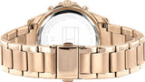 Tommy Hilfiger Haven Chronograph Rose Gold Dial Rose Gold Steel Strap Watch For Women - 1782197 Authentic Buy Shop Now