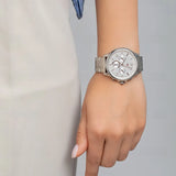 Tommy Hilfiger Harper Chronograph White Dial Silver Steel Strap Watch For Women - 1782222 Authentic Buy Shop Now