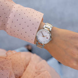 Tommy Hilfiger Lynn Quartz White Dial Two Tone Steel Strap Watch For Women - 1782236 Authentic Buy Shop Now