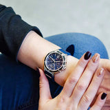 Tommy Hilfiger Eve Chronograph Quartz Blue Dial Blue Rubber Strap Watch For Women - 1782281 Authentic Buy Shop Now