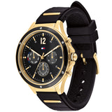 Tommy Hilfiger Eve Chronograph Quartz Black Dial Black Silicone Strap Watch For Women - 1782282 Authentic Buy Shop Now
