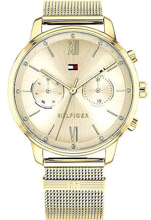 Tommy Hilfiger Blake Quartz Gold Dial Gold Mesh Bracelet Watch for Women - 1782302 Authentic Buy Shop Now