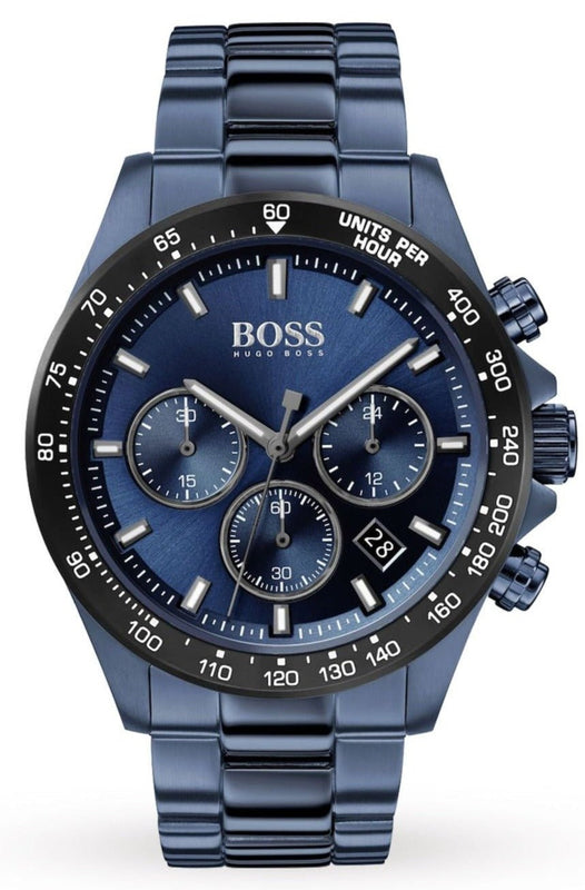 Hugo Boss Hero Sport Lux Blue Dial Blue Steel Strap Watch for Men - 1513758 Authentic Buy Shop Now
