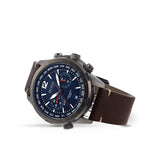 Hugo Boss Nomad Blue Dial Brown Leather Strap Watch for Men - 1513773 Authentic Buy Shop Now