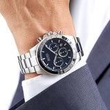 Hugo Boss Hero Sport Blue Dial Silver Steel Strap Watch for Men - 1513755 Authentic Buy Shop Now