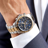 Hugo Boss Hero Blue Dial Two Tone Steel Strap Watch for Men - 1513767 Authentic Buy Shop Now